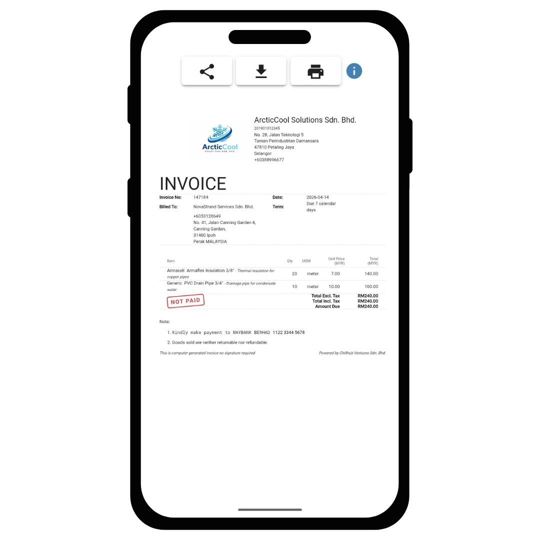 Chillhub LHDN e-Invoice