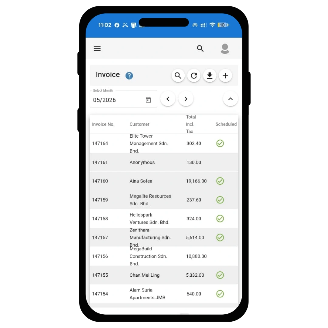 Chillhub job scheduling screen — sales linked directly to job arrangement in one view